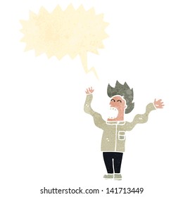 retro cartoon mad scientist