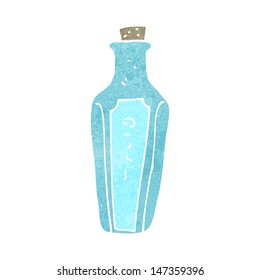 retro cartoon magic potion bottle