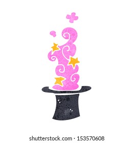 retro cartoon magic top hat
