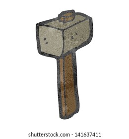 retro cartoon mallet