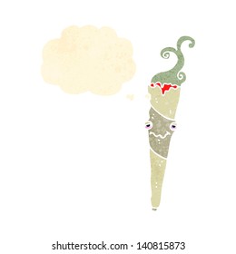 retro cartoon marijuana joint