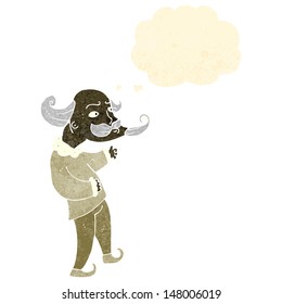 retro cartoon medieval man