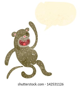 retro cartoon monkey