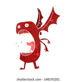 retro cartoon monster