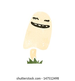 retro cartoon mushroom