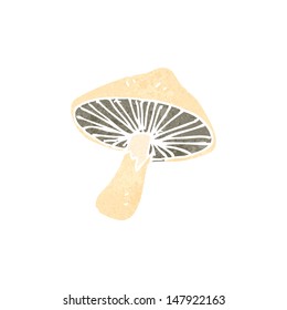 retro cartoon mushroom