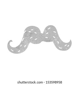 retro cartoon mustache