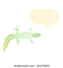 retro cartoon newt