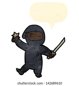 dibujos animados retro ninja