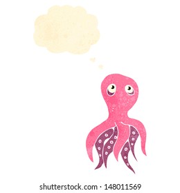 retro cartoon octopus