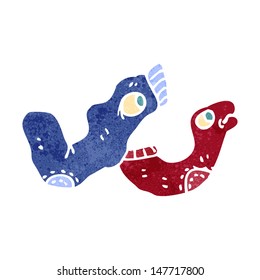 medias raras de dibujos animados retro