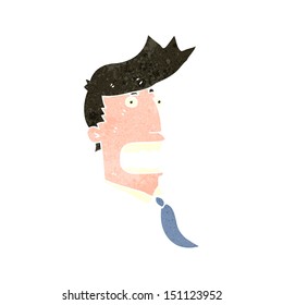 retro cartoon office man