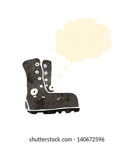 retro cartoon old boot