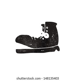 retro cartoon old boot