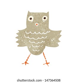 retro cartoon owl