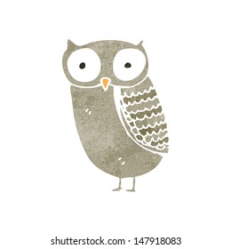 retro cartoon owl