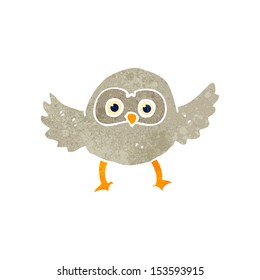 retro cartoon owl