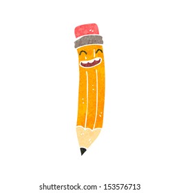 retro cartoon pencil
