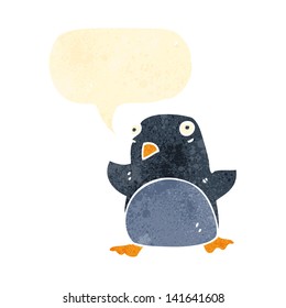 pingüino retro