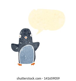 pingüino retro