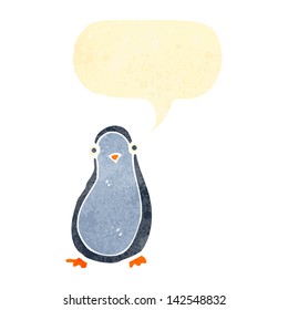 pingüino retro