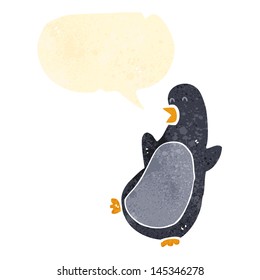 pingüino retro