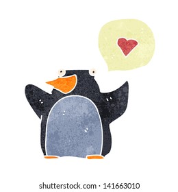 Retro-Cartoon-Pinguin