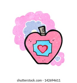 frasco de perfume de desenho animado retrô