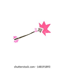 retro cartoon pink arrow