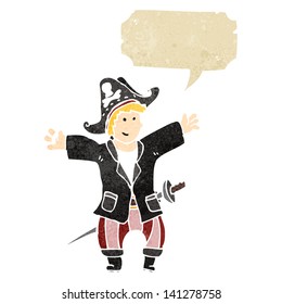 retro cartoon pirate