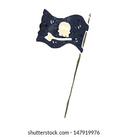 retro cartoon pirate flag