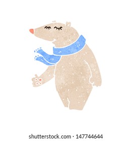 Retro-Karikatur-Eisbär