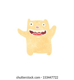 retro cartoon polar bear