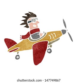 plano de hélice de dibujos animados retro