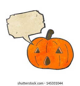 retro cartoon pumpkin