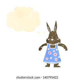 retro cartoon rabbit