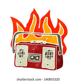 retro cartoon radio