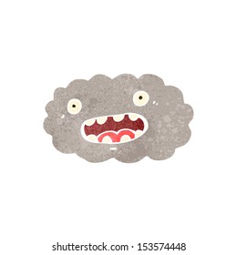 Retro-Cartoon-Regenwolke