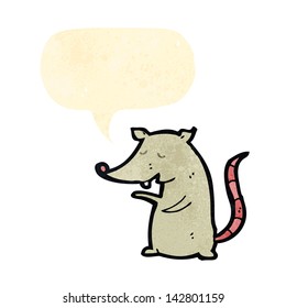 chirrido de rata de dibujos animados retro