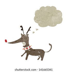 retro cartoon reindeer