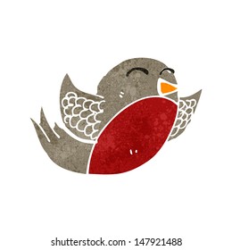 retro cartoon robin