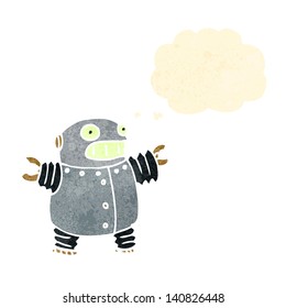 retro cartoon robot