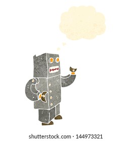 robot de dibujos animados retro