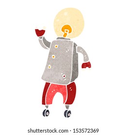 robot de dibujos animados retro