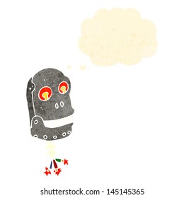 Retro-Karikaturroboterkopf