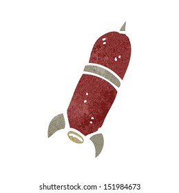 Retro-Cartoon-Rakete
