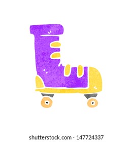 retro cartoon roller boot