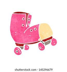 retro cartoon roller skate