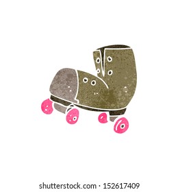 retro cartoon roller skate