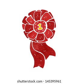 retro cartoon rosette